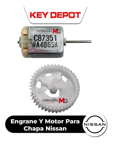 Engrane Y Motor Chapa Electrica Nissan Versa March Sentra Envío gratis