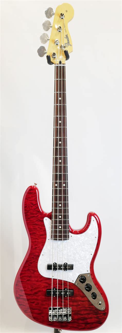 Fender Made In Japan Hybrid Ii Collection Jazz Bass Quilt Red