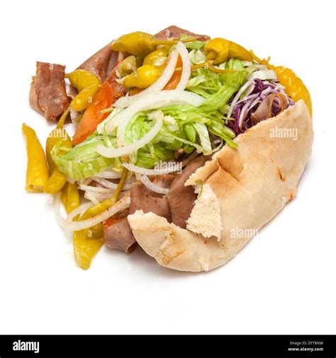 Take away doner kebab salad hi-res stock photography and images - Alamy