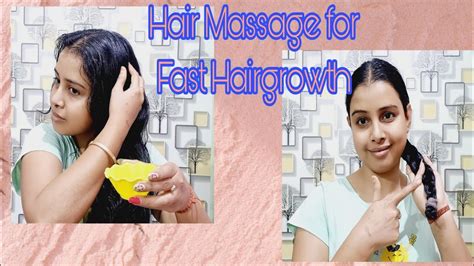 Heavy Hair Oiling And Combing I Heavy Hair Growth ପାଇଁ Massage Youtube