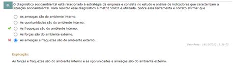 O Diagn Stico Socioambiental Est Relacionado Estrat Gia Da Empresa E