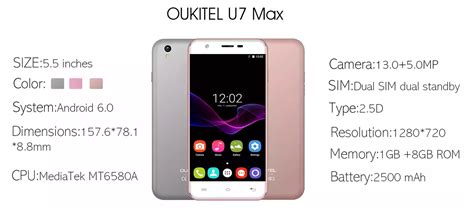 Oukitel U7 Max è super-economico: preordine in arrivo a 64,99 dollari ...