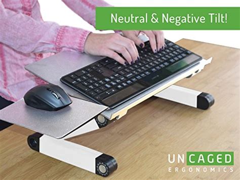 Workez Keyboard And Mouse Tray Ergonomic On Desk Riser Stand Adjustable