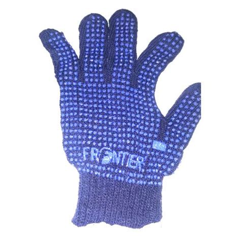 Frontier PVC Dotted Hand Gloves Finger Type Full Fingered 1 5 Inches