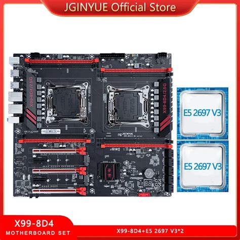 Jginyue Placa Base X Dual U Lga Kit De Juegos Con Intel Xeon