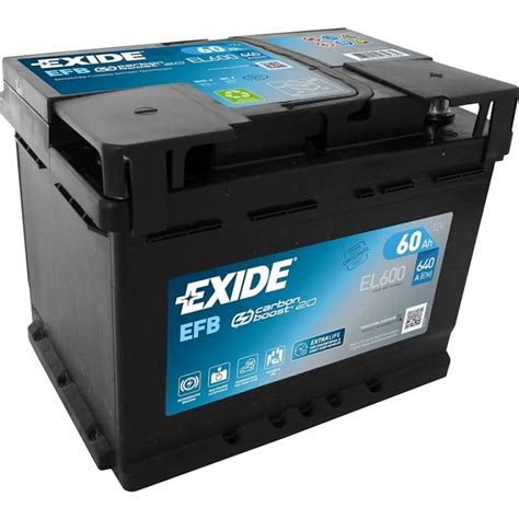 Batería Exide Start Stop EFB EL600 60Ah