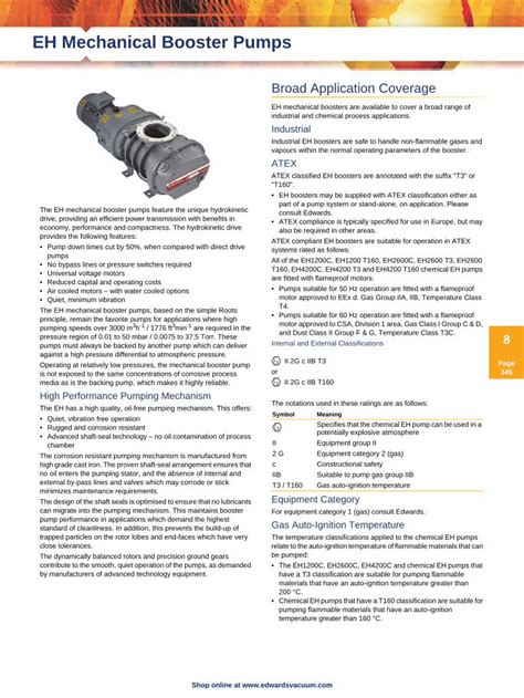 PDF EH Mechanical Booster Pumps 5pascal It The EH Mechanical