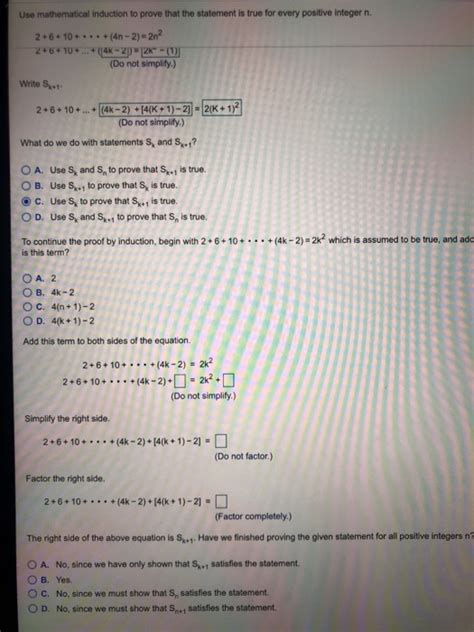 Solved Use Mathematical Induction To Prove That The Chegg