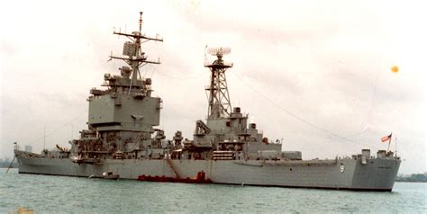 USS Long Beach CGN 9 At Singapore December 1989 3308 X 1666 R