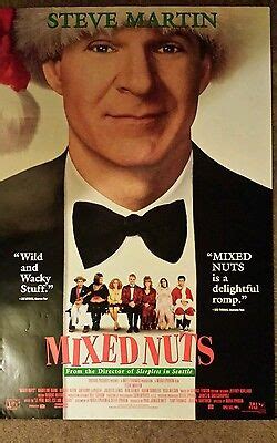 1994 Mixed Nuts 27" X 40 " Movie Poster Steve Martin Comedy | eBay