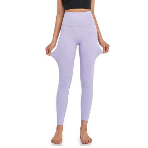 พลสขนาดภายในเอวกระเปากางเกงโยคะผหญง Naked Feel Sports Leggings
