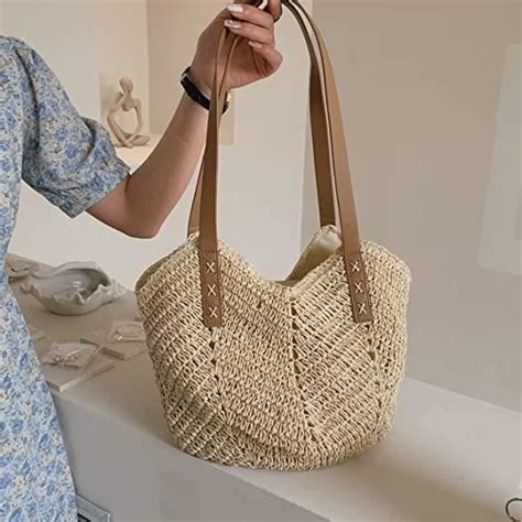 Sac à bandoulière en paille pour femme sacs en paille tissés à la main