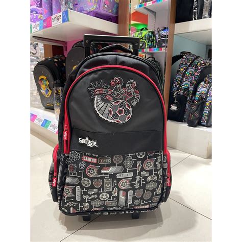 Jual Smiggle Away Trolley Backpack Black Tas Troli Smiggle Shopee Indonesia