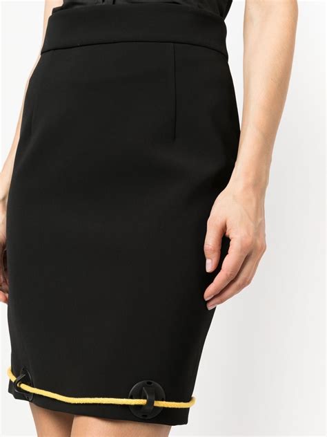 Moschino Rope Detail High Waisted Skirt Farfetch