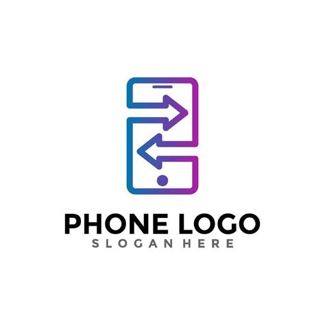 mobile phone logo design template creative smartphone logo