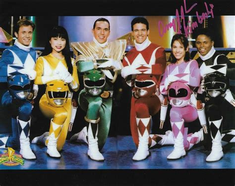 Amy Jo Johnson Pink Power Ranger Autographed X Photo Power