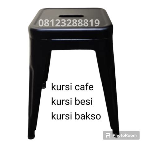 Jual Kursi Bakso Besi Kursi Besi Kursi Cafe Bangku Cafe Hitam