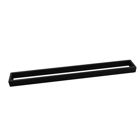 Nero Black Single Towel Rails 800mm - NZ Home Supplies