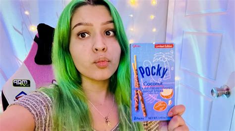 ASMR Coconut Pocky Sticks YouTube