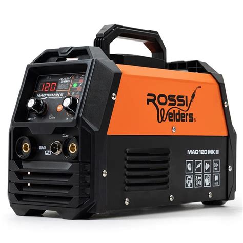 Rossi 120 Amp Inverter Welder 3in1 Portable Mma Arc Mig Gasless Lift