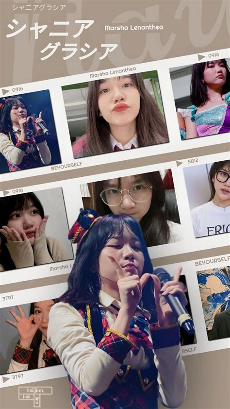 Wallpaper Jkt Marsha Edit Heiijinn On Tik Tok Di Gadis Lucu