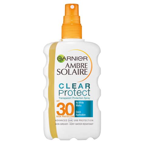 Ambre Solaire Clear Protect Sun Cream Spray Spf Ml Ch Tralee