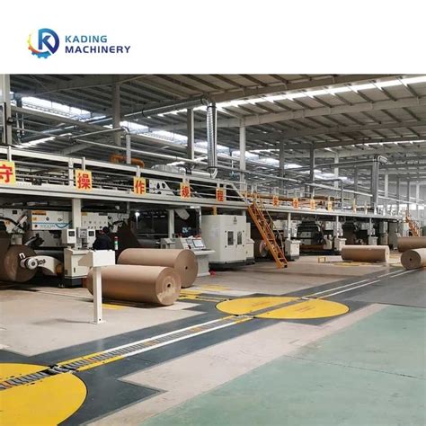 Layers Corrugated Cardboard Production Line High Speed