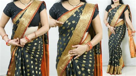 Wedding Specail Banarasi Silk Saree Draping Tutorial Step By Step For