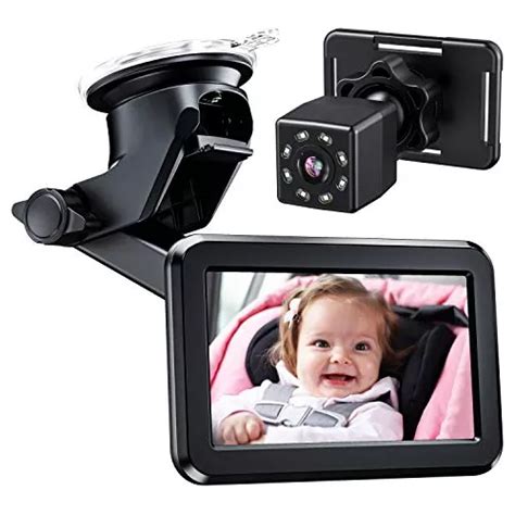 Espejo Para Asiento Trasero De Bebe Camara Vision Nocturna Meses Sin