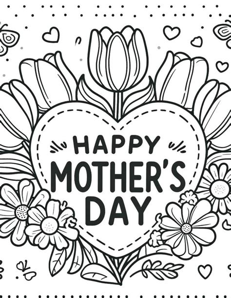 12 Mothers Day Coloring Pages Printable Pdf Instant Download Adult