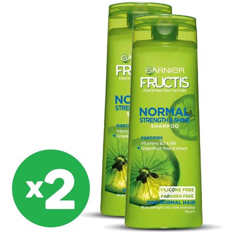 Garnier Fructis Normal Strength And Shine Shampoo 315ml X2 Bundle Woolworths