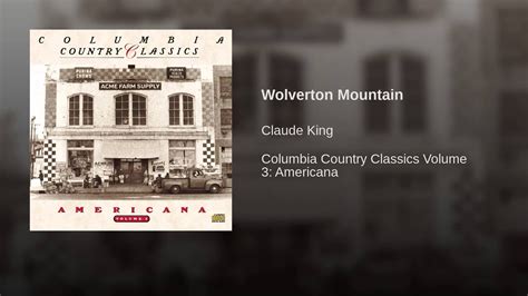 Wolverton Mountain Lyrics And Chords | Guitar Chords And Tabs