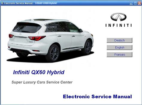 2014 2022 Infiniti Hybrid Q50 Q70 Qx60 Workshop Service Manual Wiring Diagram Cars Technical