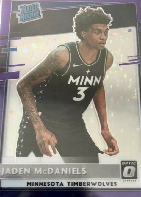 Jaden Mcdaniels Optic Fotl Purple Stars Price Guide Sports