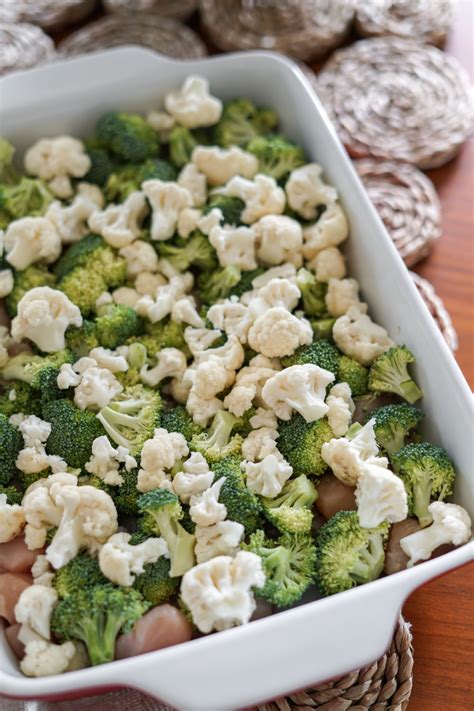 Broccoli Cauliflower Chicken Casserole Low Carb Recipe A Lily