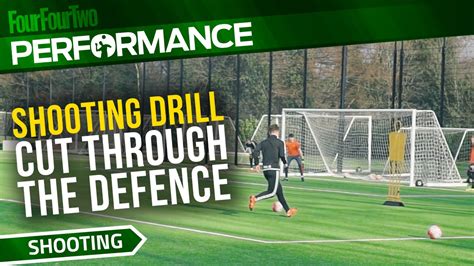 Soccer Shooting Exercise Cut Through The Defence Drill Swansea City