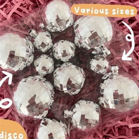 Disco Ball Cake Toppers In Various Sizes 9 Pack Diy Cake Toppers Etsy