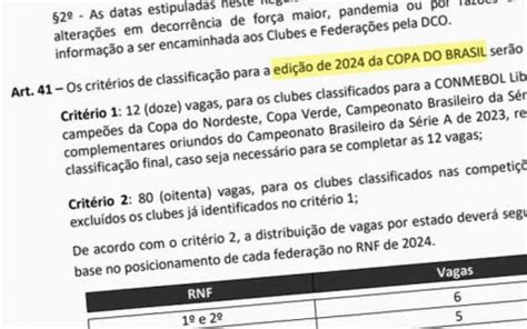 Copa Do Brasil Muda Em E For A At Vagas Nos Estaduais Sem