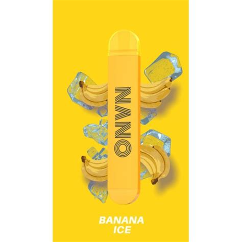 LIO NANO X E Shisha mit 20mg Nikotin 600 Züge Banana Ice mit Steuermarke