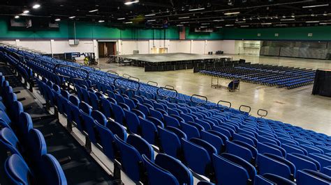 Greensboro Special Event Center Retractable Bleachers With Integra