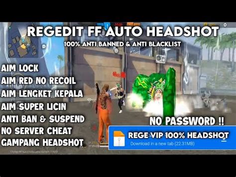 Regedit Ff Auto Headshot Ff Biasa Ff Max Terbaru Work No