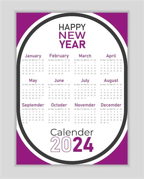 Plantillas de diseño de calendario Vector Premium