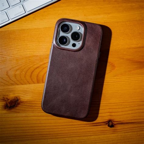 Brown Leather Phone Cover - Etsy