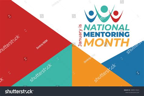 January National Mentoring Month Annual Mentoring Stock Vector Royalty