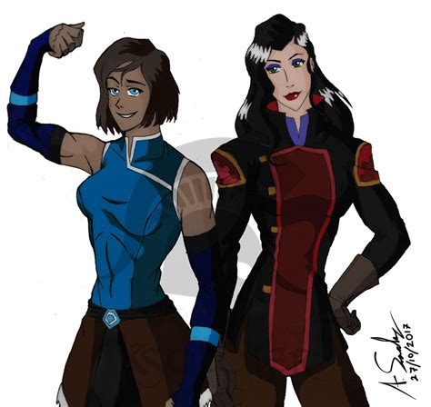 Korra And Asami By Ksoldier On Deviantart