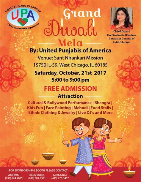 Grand Diwali Mela By United Punjabis of Americas | Eventcombo