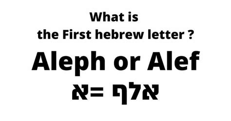 What Is The First Hebrew Letter Integraliah