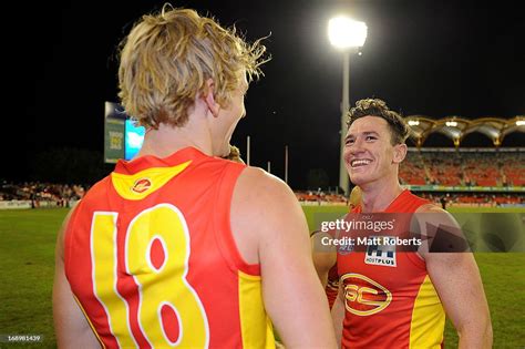 Danny Stanley Of The Suns Celebrates After The Round Eight Afl Match