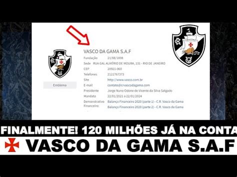 FINALMENTE 120 MILHÕES NA CONTA DO VASCO I PROPOSTA MILIONÁRIA POR