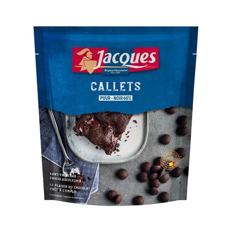 Jacques Chocolade Callets Puur 400 Gr Delhaize